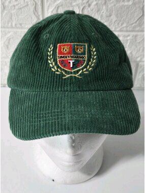 Teddy Fresh 1 Year Ago Green Corduroy Embroidered Strapback Adjustable Hat